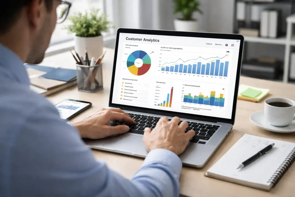 Analyzing customer data for digital marketing insights