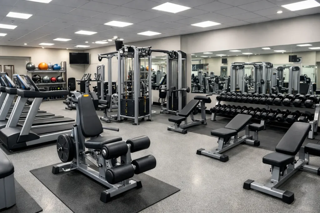 Does Planet Fitness Have a Sauna? planet fitness gym interior without sauna equipment
