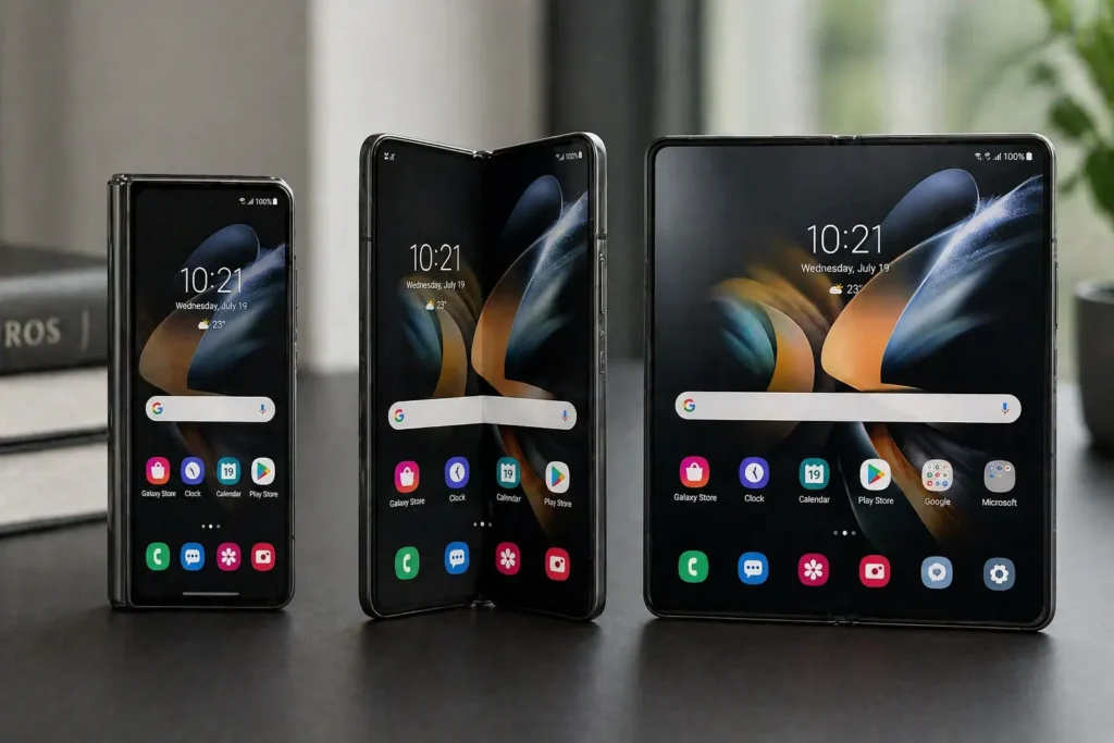 Foldable smartphone as transitional technology