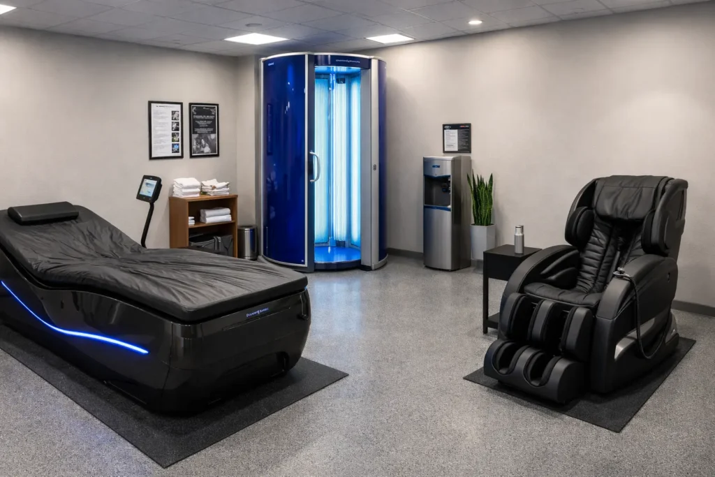 planet fitness hydromassage and recovery equipment