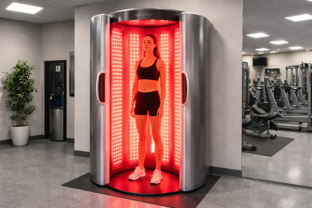 total body enhancement red light therapy machine planet fitness