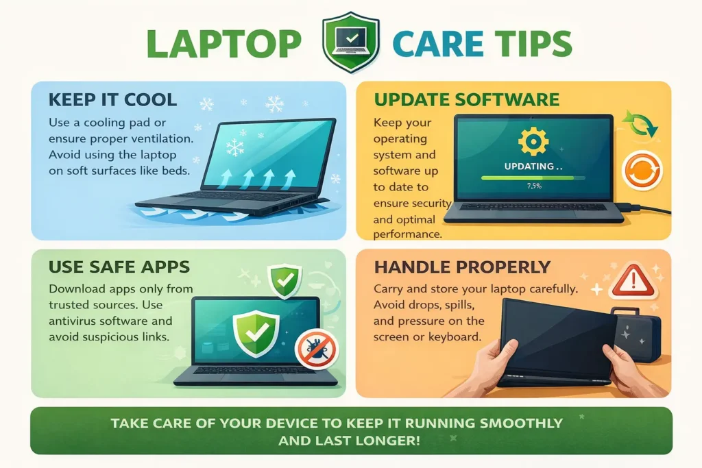 Tips to prevent laptop green screen problems