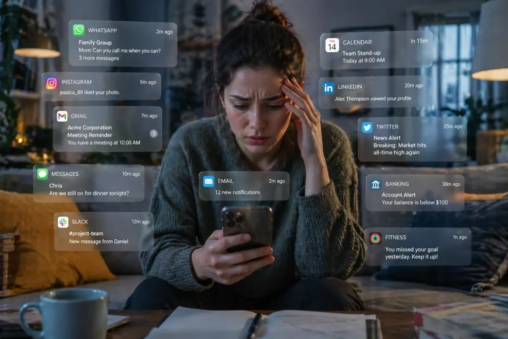 Smartphone overuse and high screen time problem